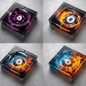 Billiard Ashtray - Glass