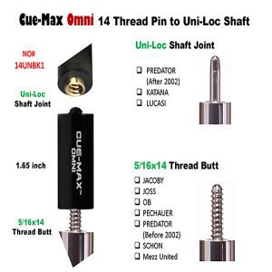 Omni - (5-16x14 ) To Unilock -1.6 - Black