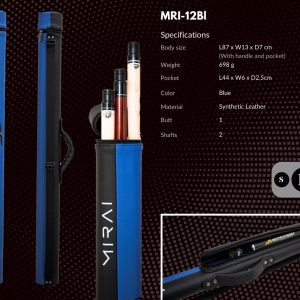 Mirai Cue Case 1 Butt 2 Shaft - Blue