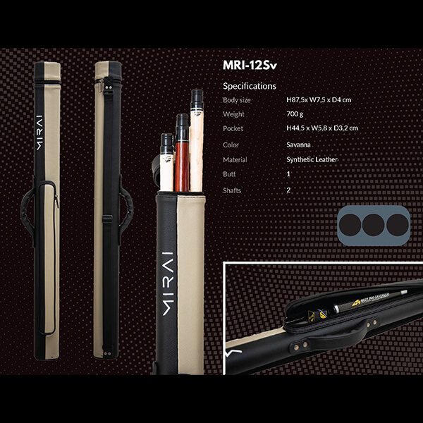kpc_0007_Mirai Cue Case - 1 Butt 2 Shaft - White