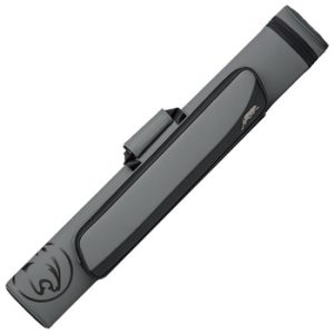 Predator Roadline Gray/Black Hard Cue Case - Double Straps - 2 Butts x 4 Shafts