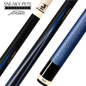 Predator 4 Point Sneaky Pete Black / Blue Points Linen Wrap Pool Cue