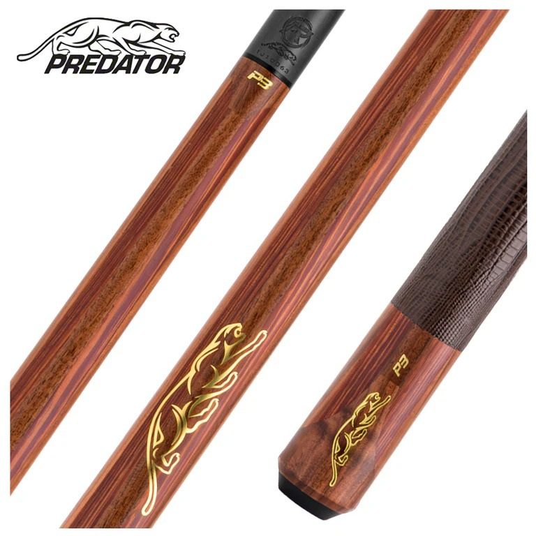 Predator P3 Prowler Pool Cue - Lizard Grain Leather Wrap- Revo Shaft