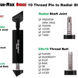 Omni – (3-8×10 ) To Radial -1.6 – Black