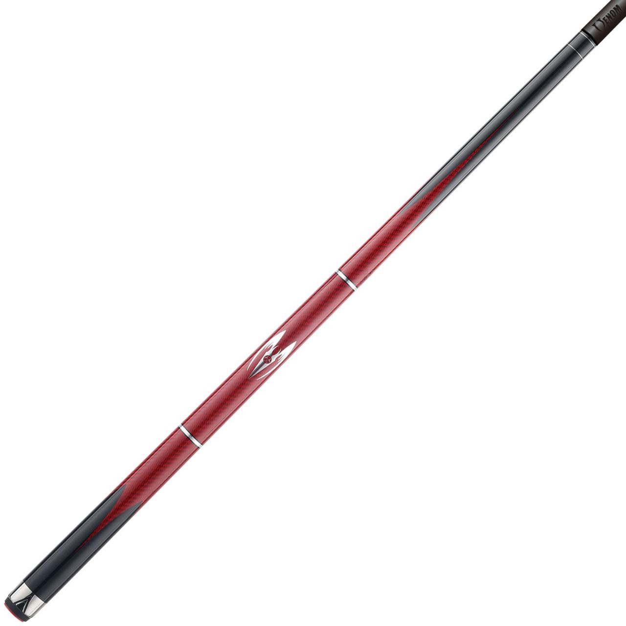 Poison Maelith Pool Cue with Carbon Fiber Shaft - Black/Red - No Wrap - الصورة 3