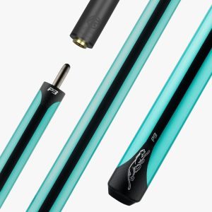 Predator P3 Pool Cue - Painted Teal with Black Stripe - No Wrap