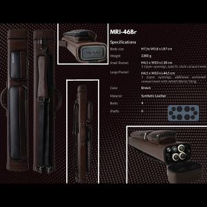Mirai Cue Case - 4 Butt 6 Shaft - Brown