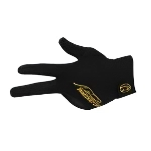 Predator Second Skin Black/Yellow Billiard Glove - Closed Fingers