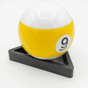 Ashtray Yellow  9-Ball On Rack