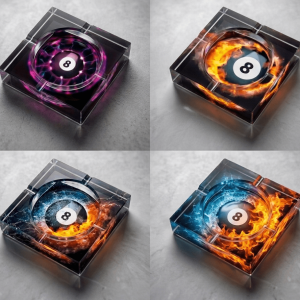 Billiard Ashtray - Glass