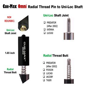 Omni - Radial To Unilock -1.6 - Black