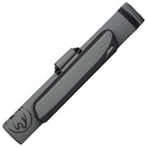 Predator Roadline Gray/Black Hard Cue Case - Double Straps - 2 Butts x 4 Shafts