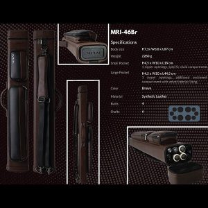 Mirai Cue Case - 4 Butt 6 Shaft - Brown