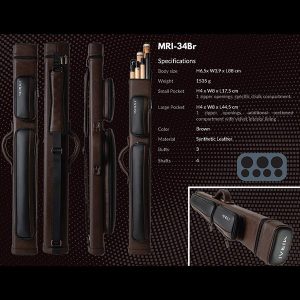 Mirai Cue Case - 3 Butt 4 Shaft - Brown