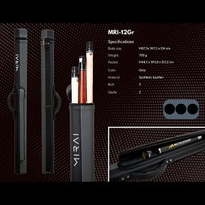 Mirai Cue Case 1 Butt 2 Shaft - Grey