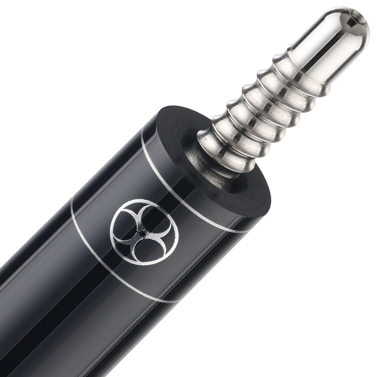 Poison Maelith Pool Cue with Carbon Fiber Shaft - Black/Red - No Wrap - Image 4