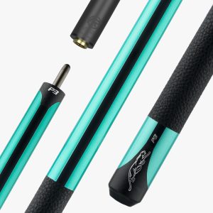Predator P3 Pool Cue - Teal with Black Stripe - Leather Luxe Wrap