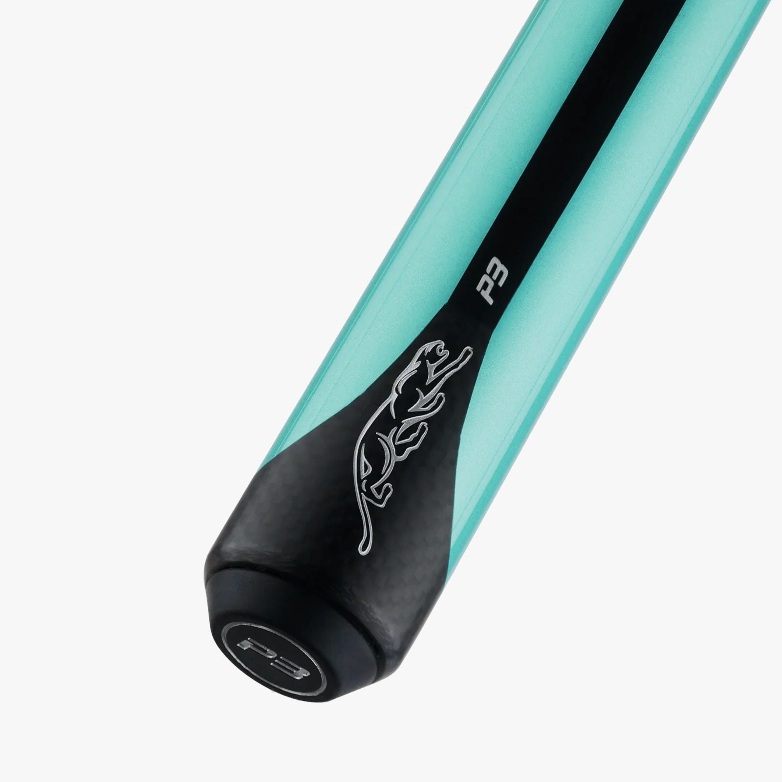 Predator P3 Pool Cue - Painted Teal with Black Stripe - No Wrap - Image 3